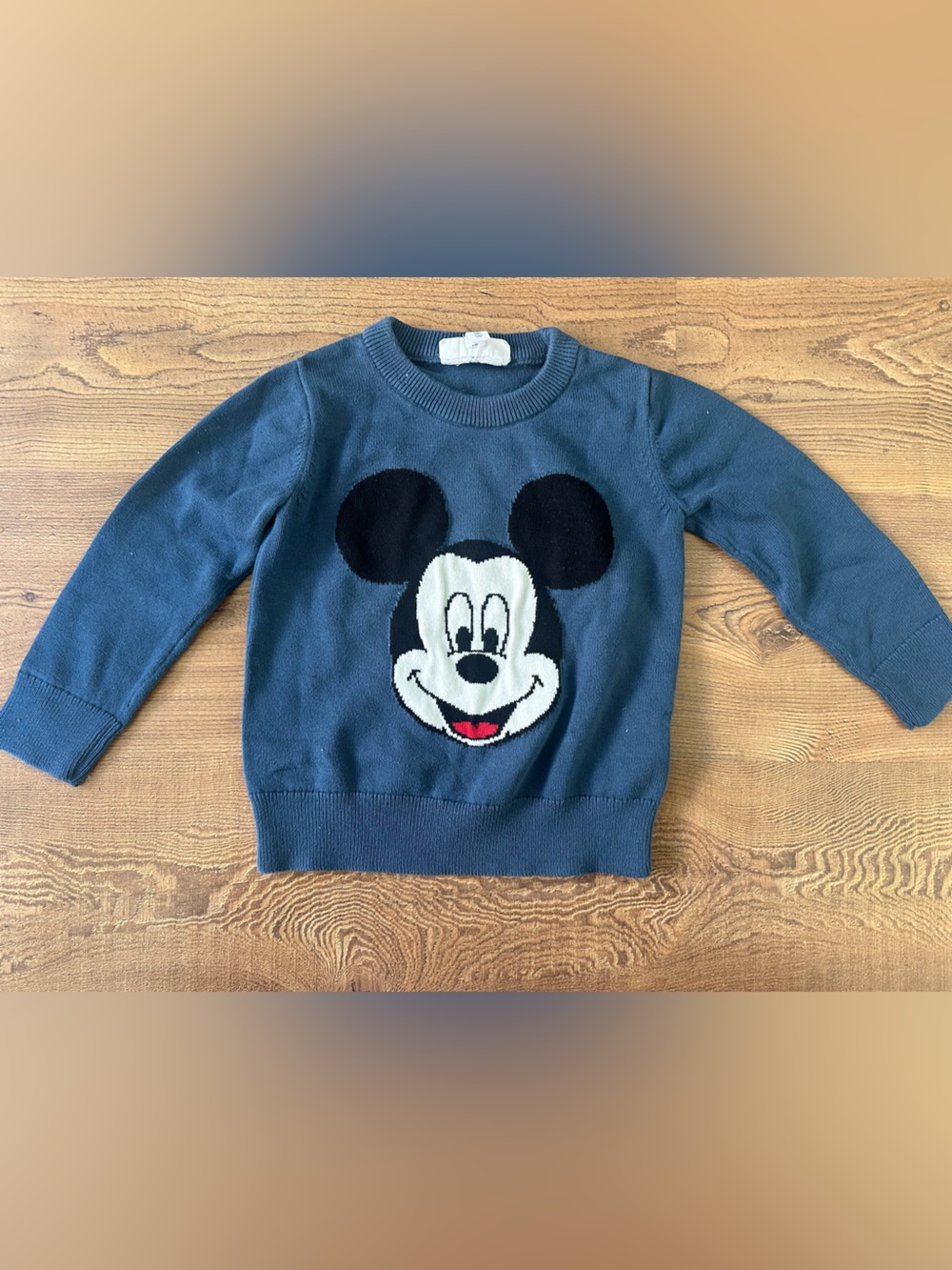 GAP Navy Blue Mickey Mouse Knit Sweater